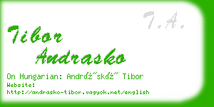 tibor andrasko business card